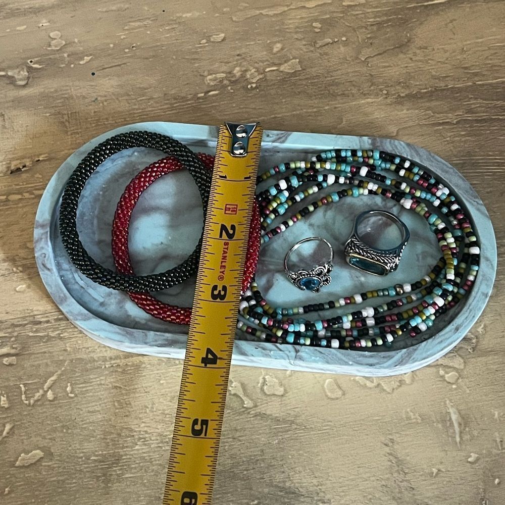 Handcrafted Resin Oval Tray - Picture 5 of 9